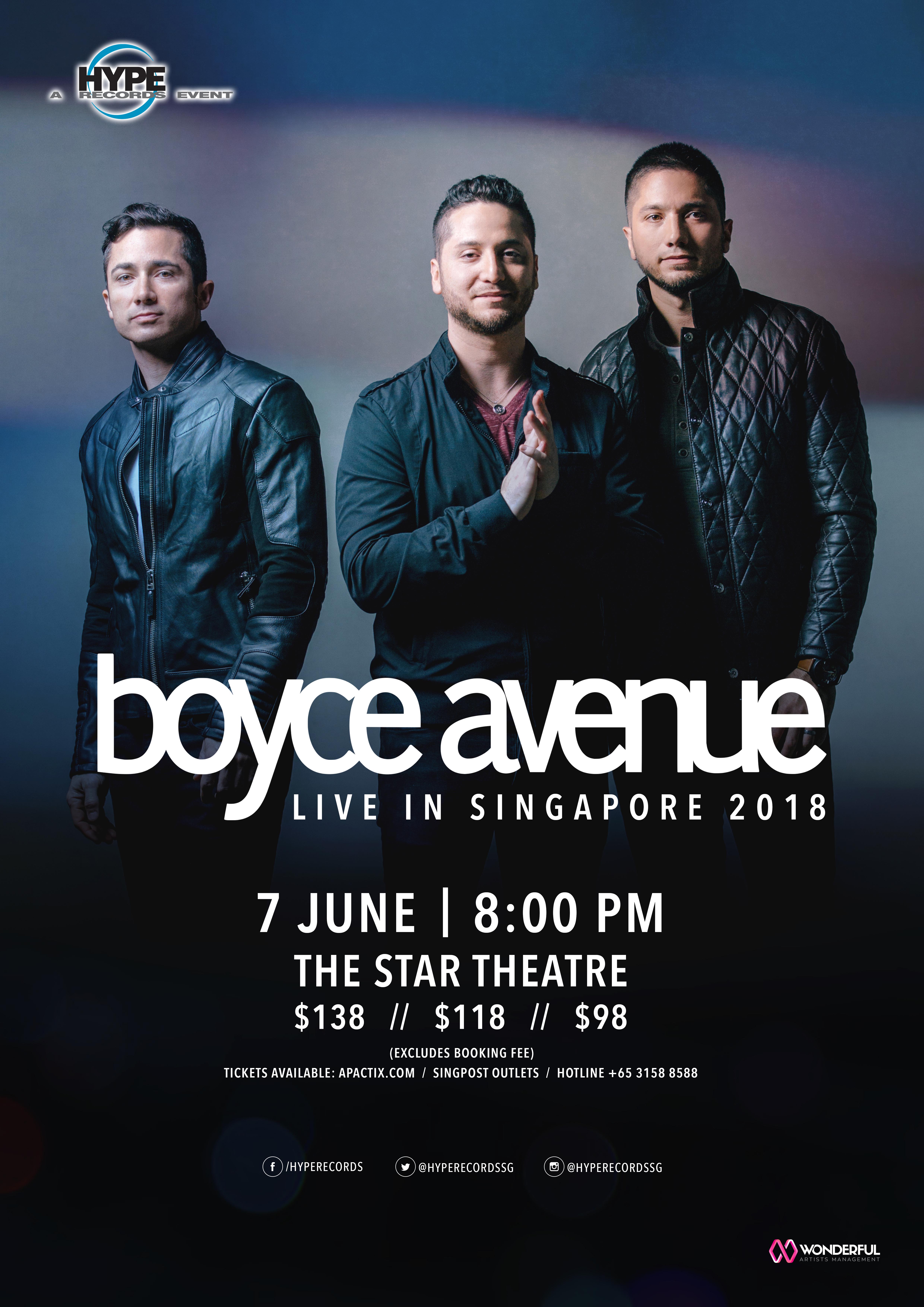 Boyce Avenue Live in Singapore 2018